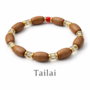 Tailai Mala Series<br>White Crystal and Red Agate